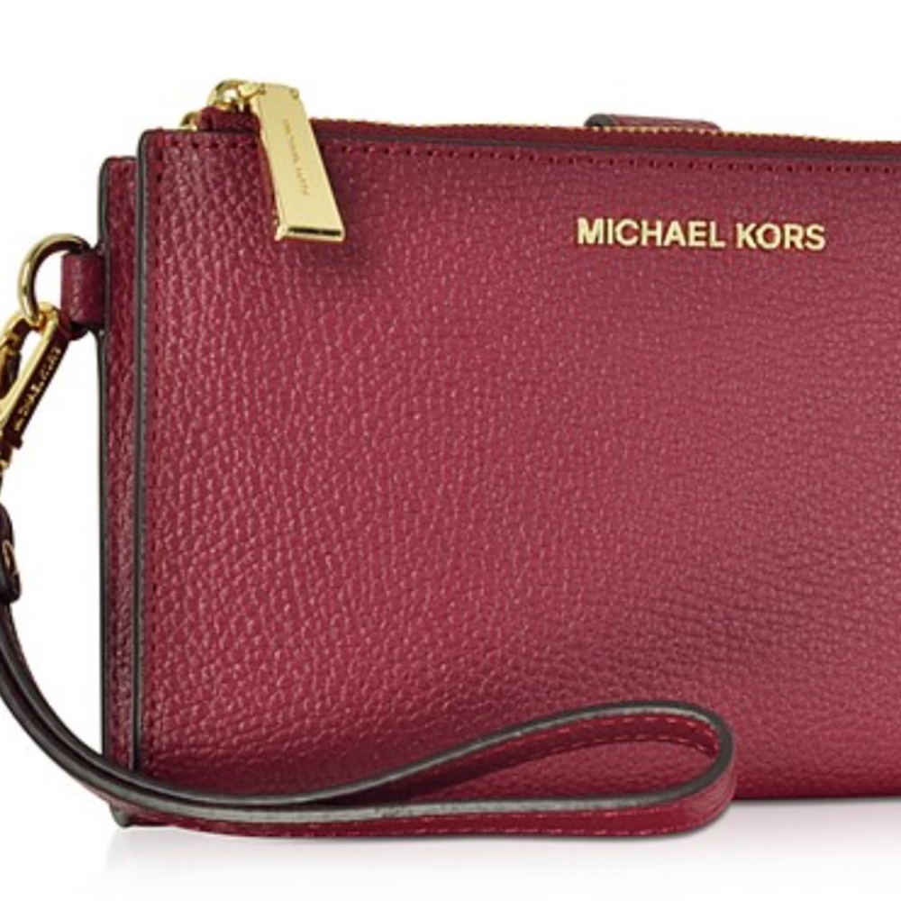 MICHAEL KORS Adele Mulberry Pebble Leather